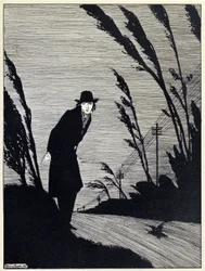 Mitt bland allt var ett kallt vitt ansikte, från The Years at the Spring, pub. 1920